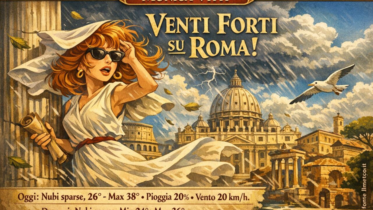 Meteo Roma, previsioni di oggi 12 Agosto 2026: nubi sparse