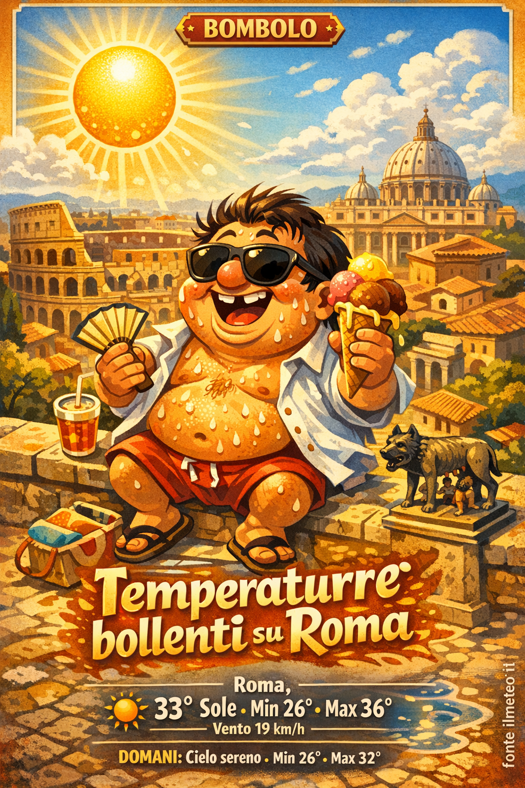 Storia meteo Roma oggi e domani - 15 Agosto 2026