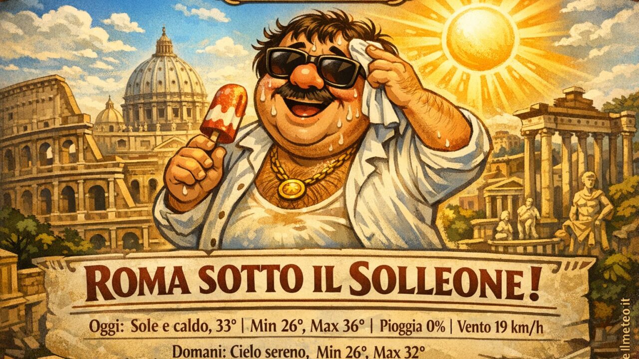 Meteo Roma, previsioni di oggi 15 Agosto 2026: sole e caldo