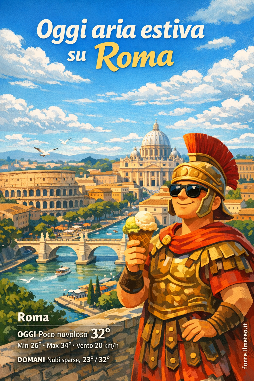 Storia meteo Roma oggi e domani - 16 Agosto 2026