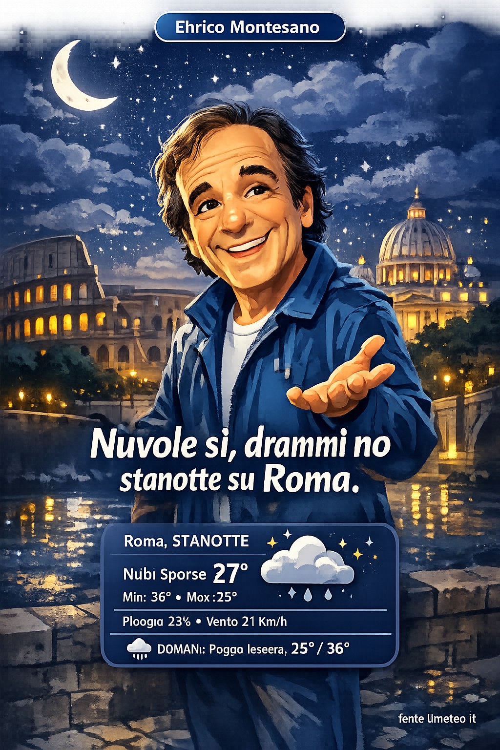Storia meteo Roma notte - 17 Agosto 2026