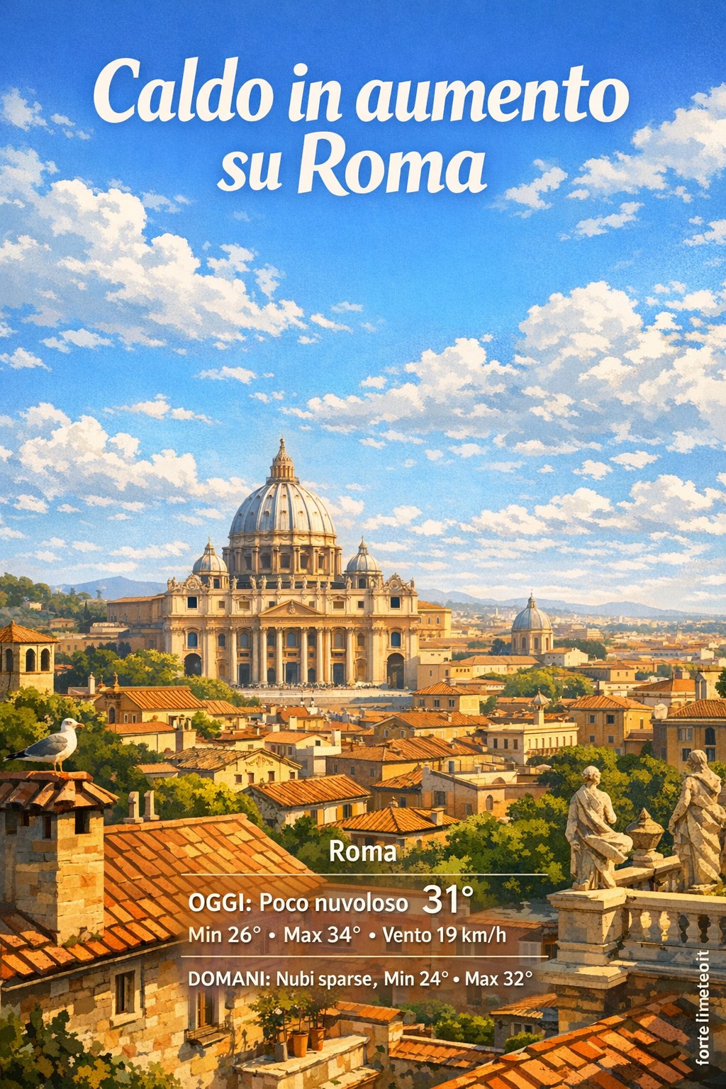 Storia meteo Roma oggi e domani - 19 Agosto 2026
