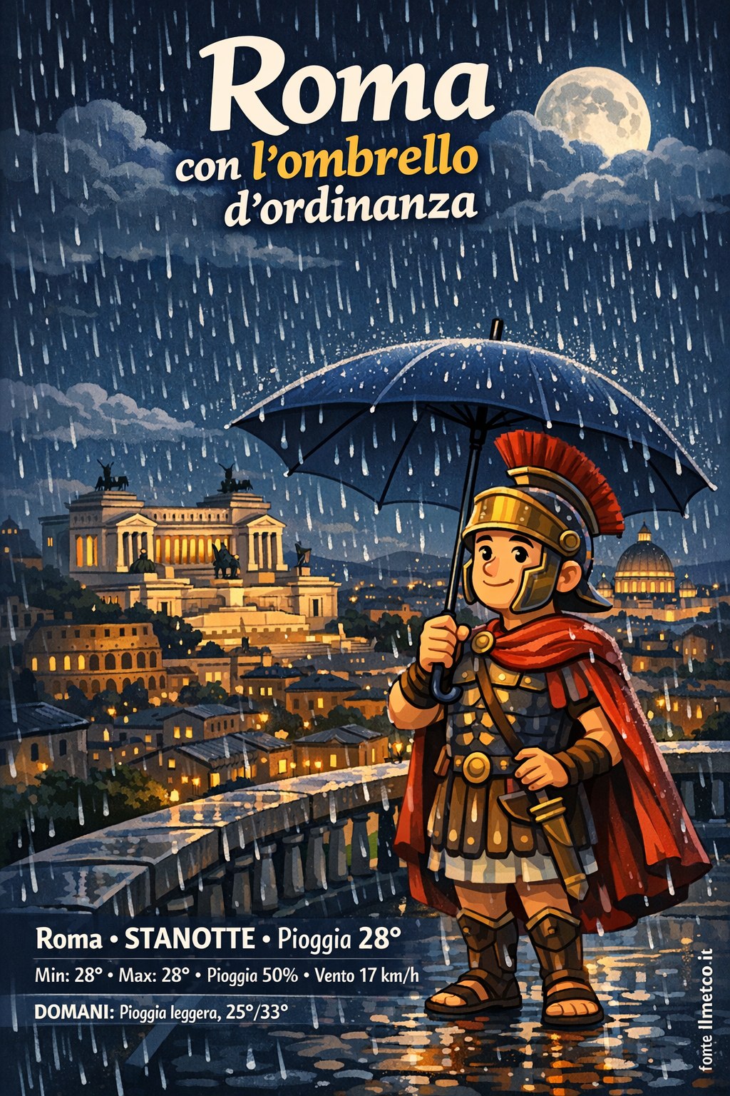 Storia meteo Roma notte - 21 Agosto 2026