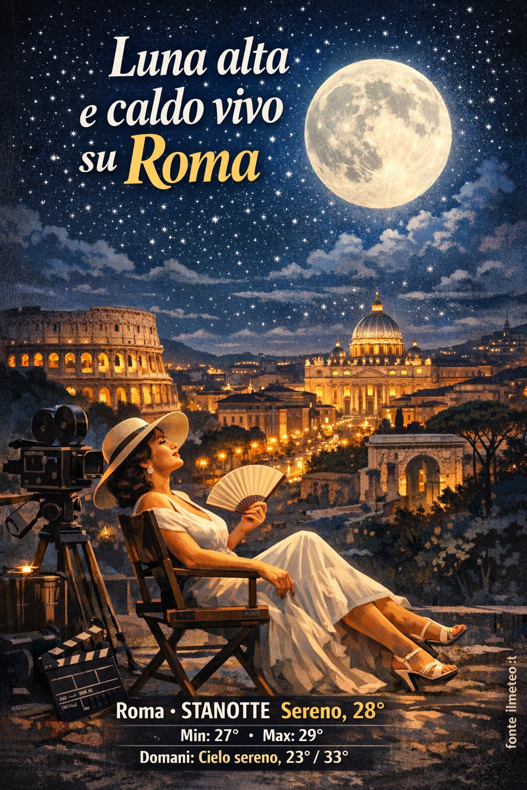 Storia meteo Roma notte - 22 Agosto 2026