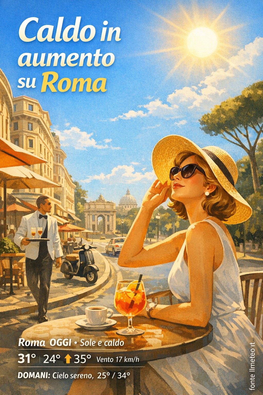 Storia meteo Roma oggi e domani - 23 Agosto 2026