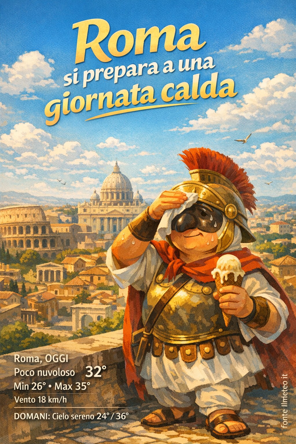 Storia meteo Roma oggi e domani - 26 Agosto 2026