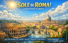 Meteo Roma, previsioni di oggi 26 Agosto 2026: poco nuvoloso