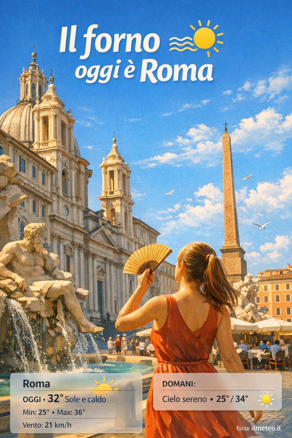 Storia meteo Roma oggi e domani - 31 Agosto 2026