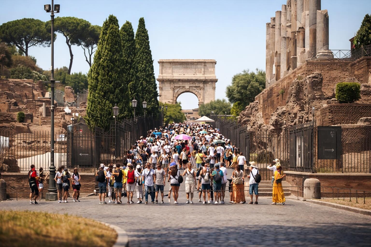 Roma in agosto: caldo torrido ma turisti a valanga, è boom!