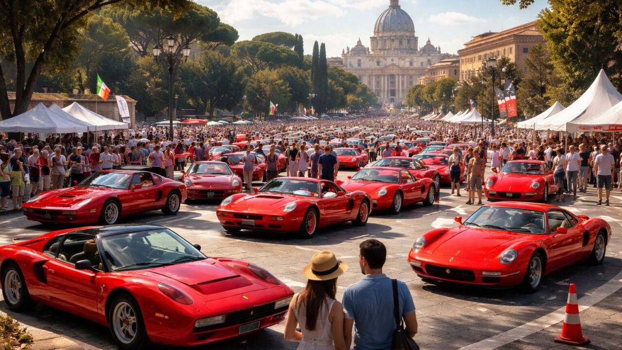 Roma in festa con ‘Amici delle Rosse’: la passione per le auto d’epoca segna un nuovo inizio?