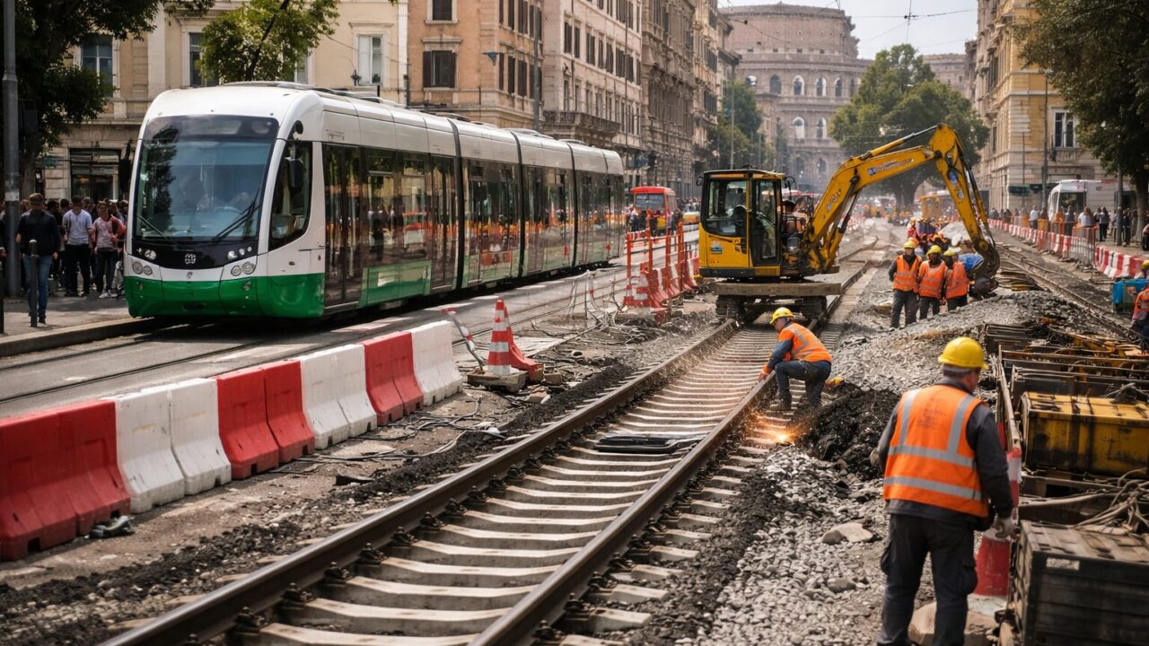 Roma si prepara al cambiamento: nuovi tram e lavori sulla linea Fiumicino-Roma