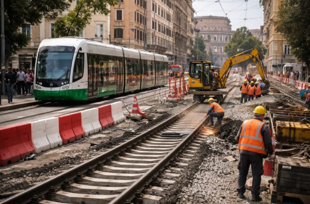 Roma si prepara al cambiamento: nuovi tram e lavori sulla linea Fiumicino-Roma