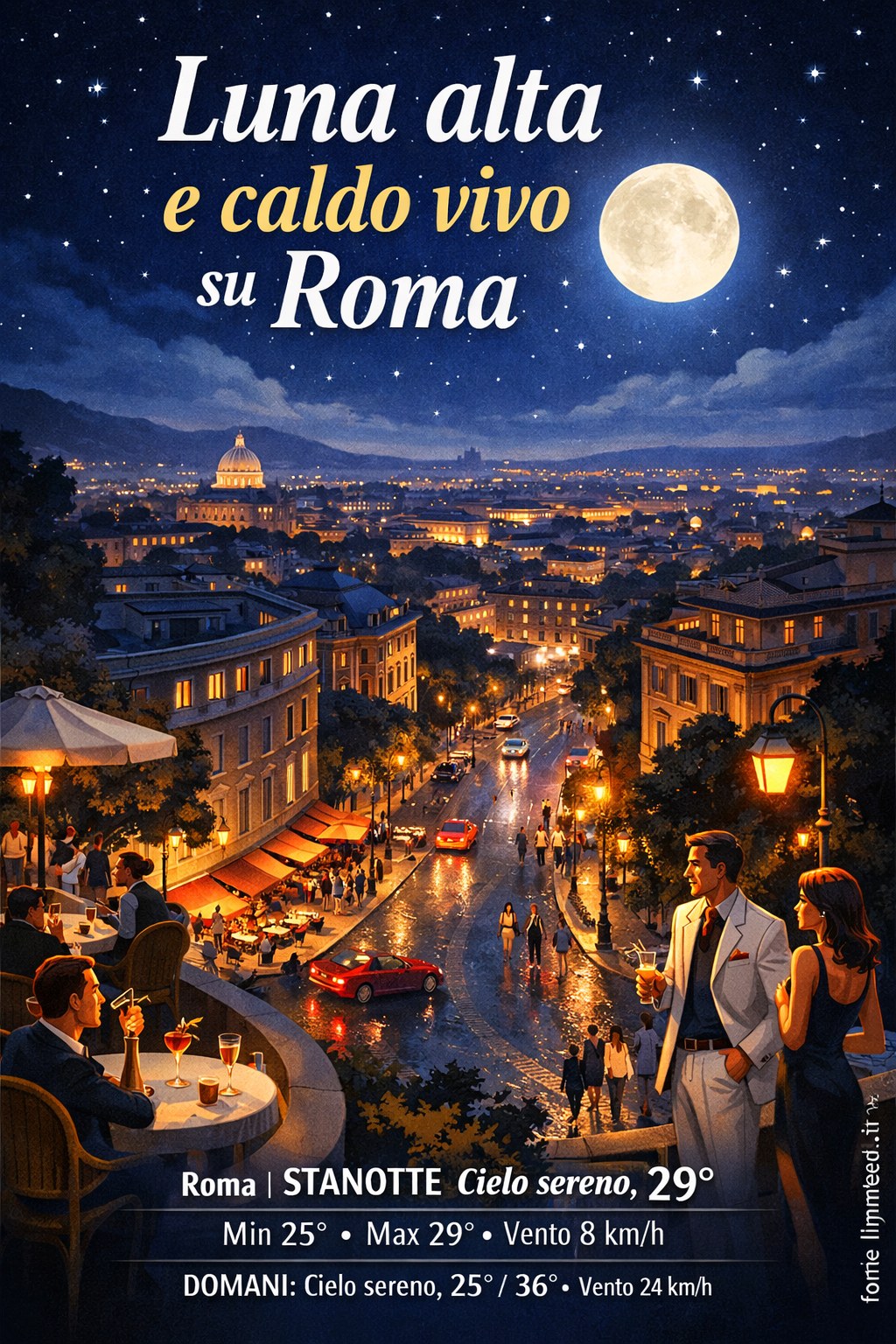 Storia meteo Roma notte - 15 Luglio 2026