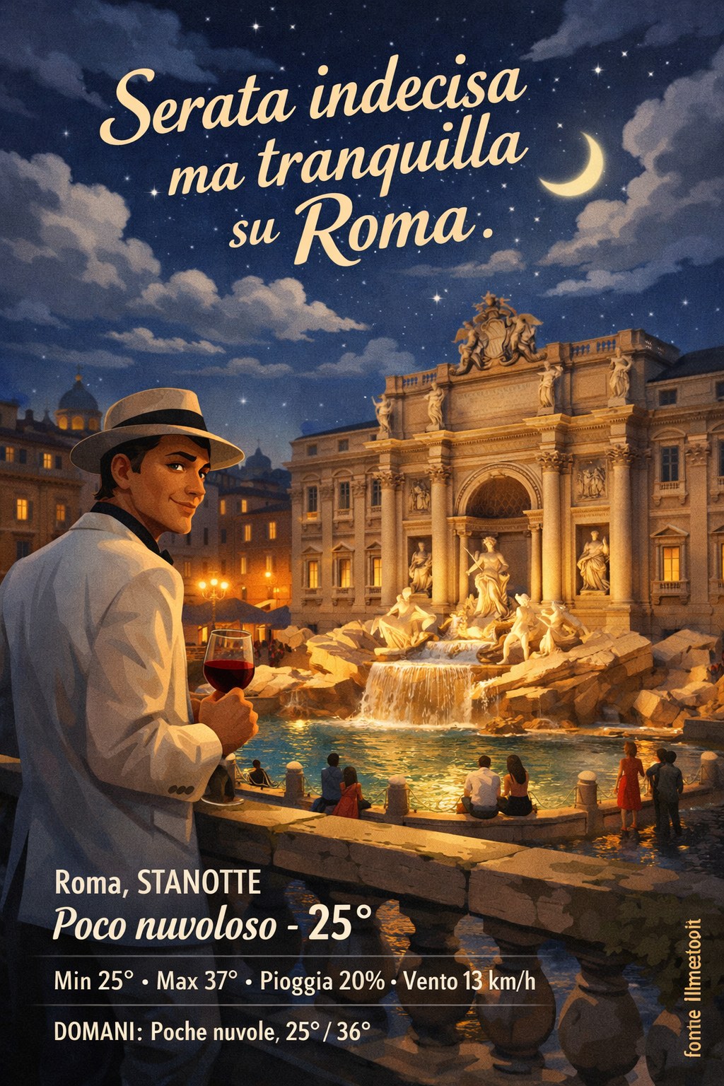 Storia meteo Roma notte - 6 Agosto 2026