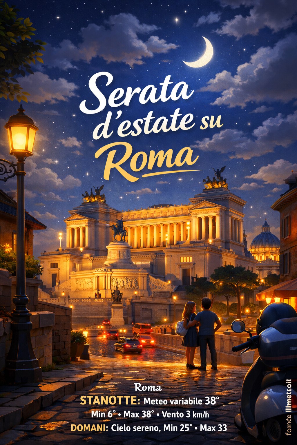 Storia meteo Roma notte - 7 Agosto 2026