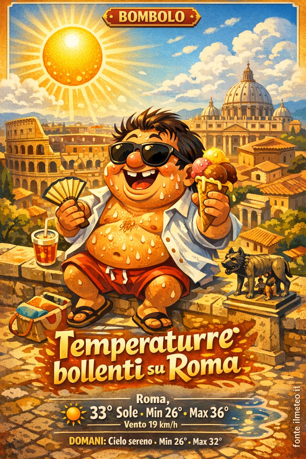 Storia meteo Roma oggi e domani - 15 Agosto 2026