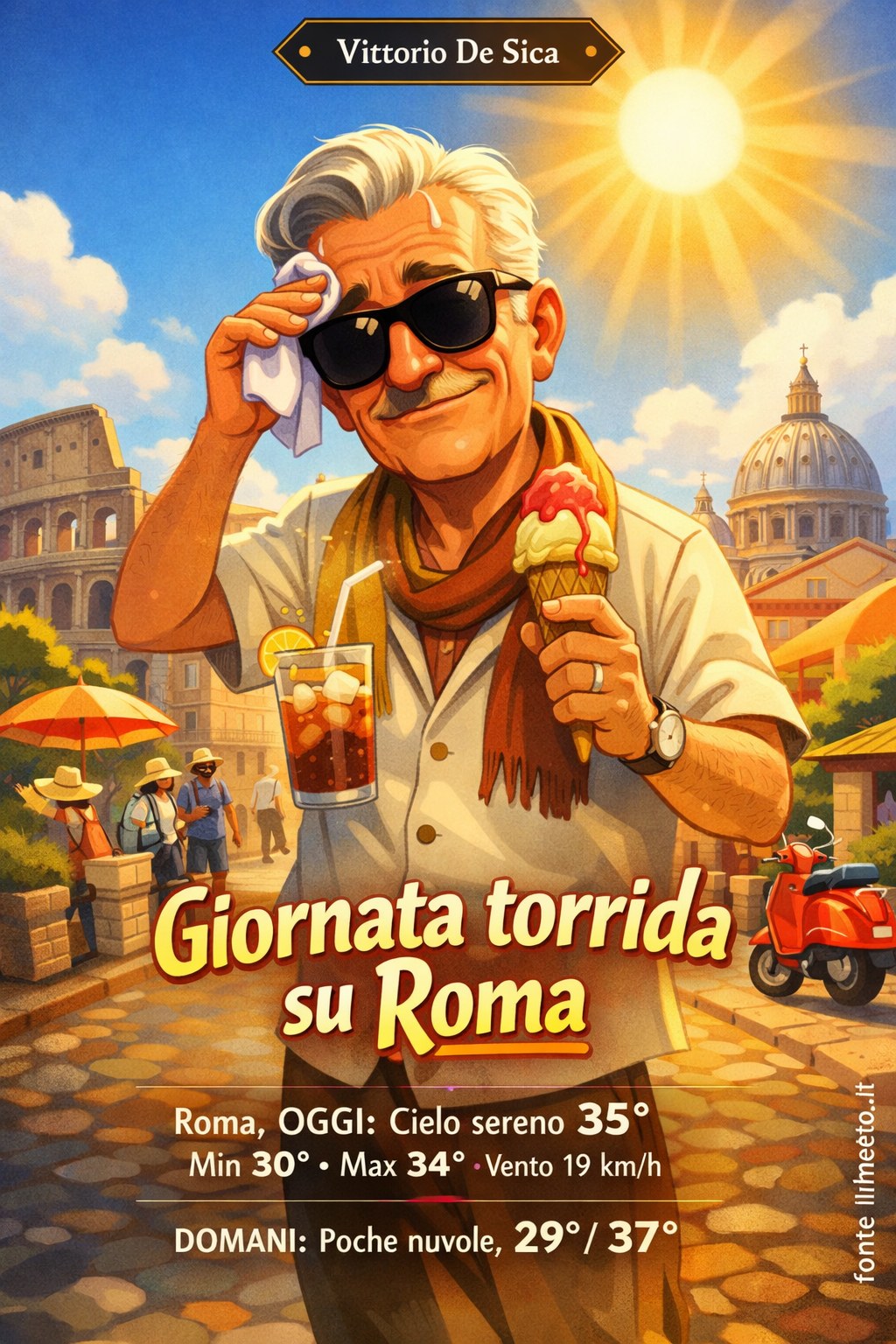 Storia meteo Roma oggi e domani - 28 Luglio 2026