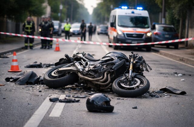 Tragedia a Paderno Dugnano: un motociclista di 35 anni perde la vita in un incidente tatale