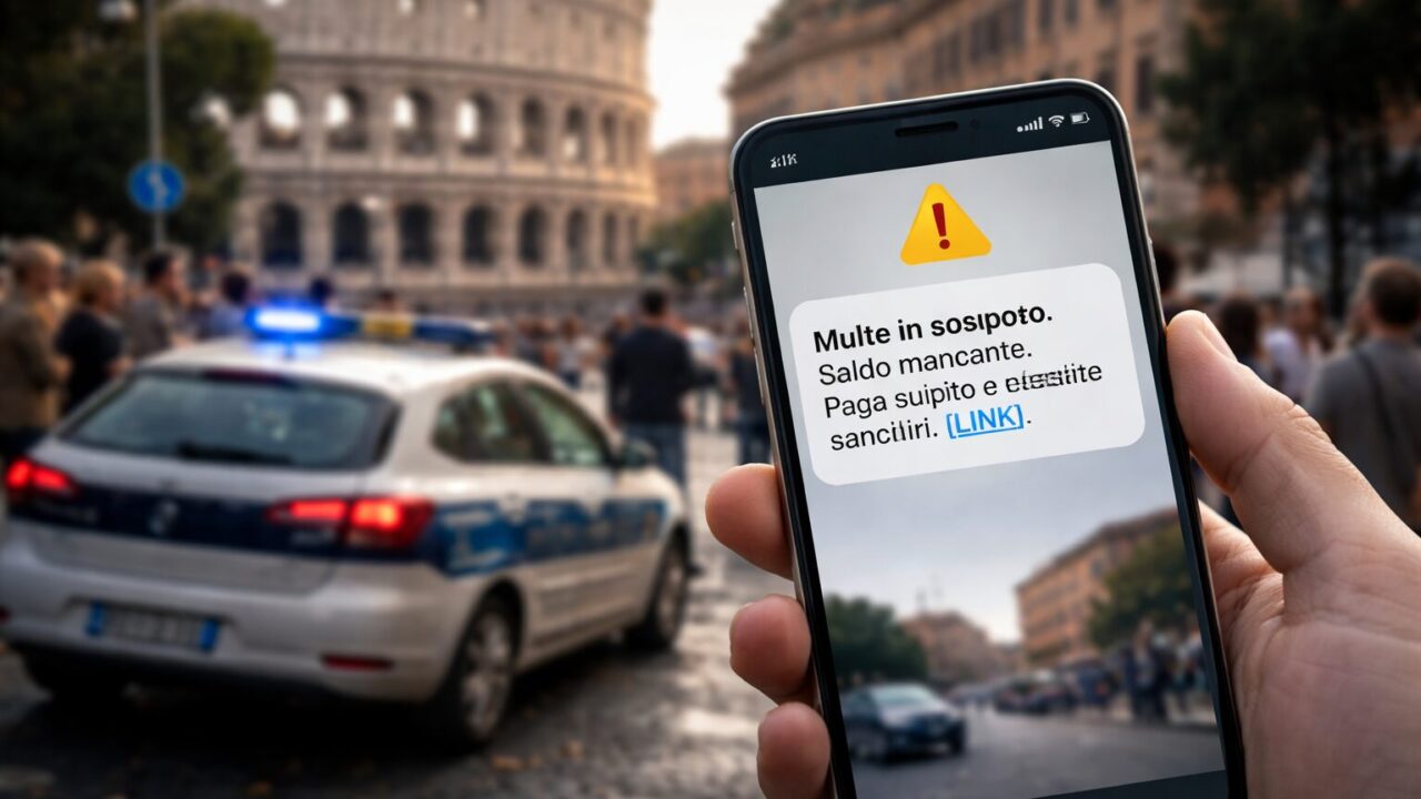Truffe SMS a Roma: attenzione ai falsi avvisi sulle multe!