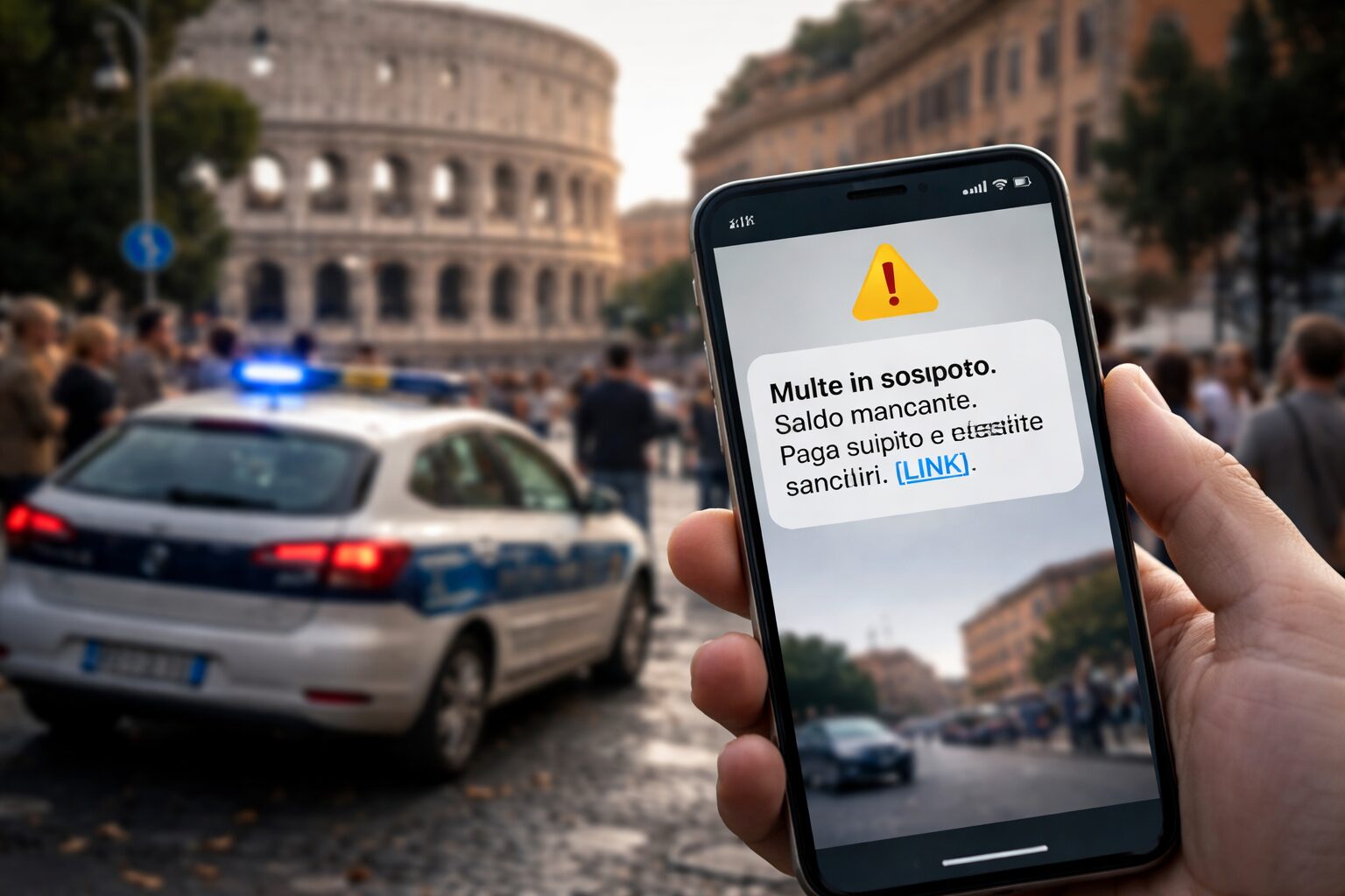 Truffe SMS a Roma: attenzione ai falsi avvisi sulle multe!