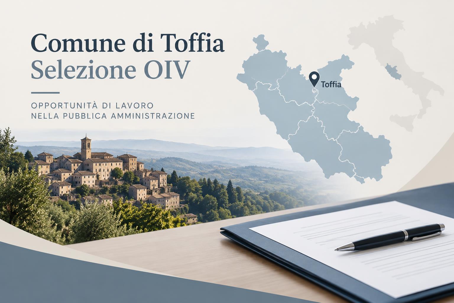 Comune di Toffia cerca Titolare dell’OIV: incarico monocratico 2026-2029