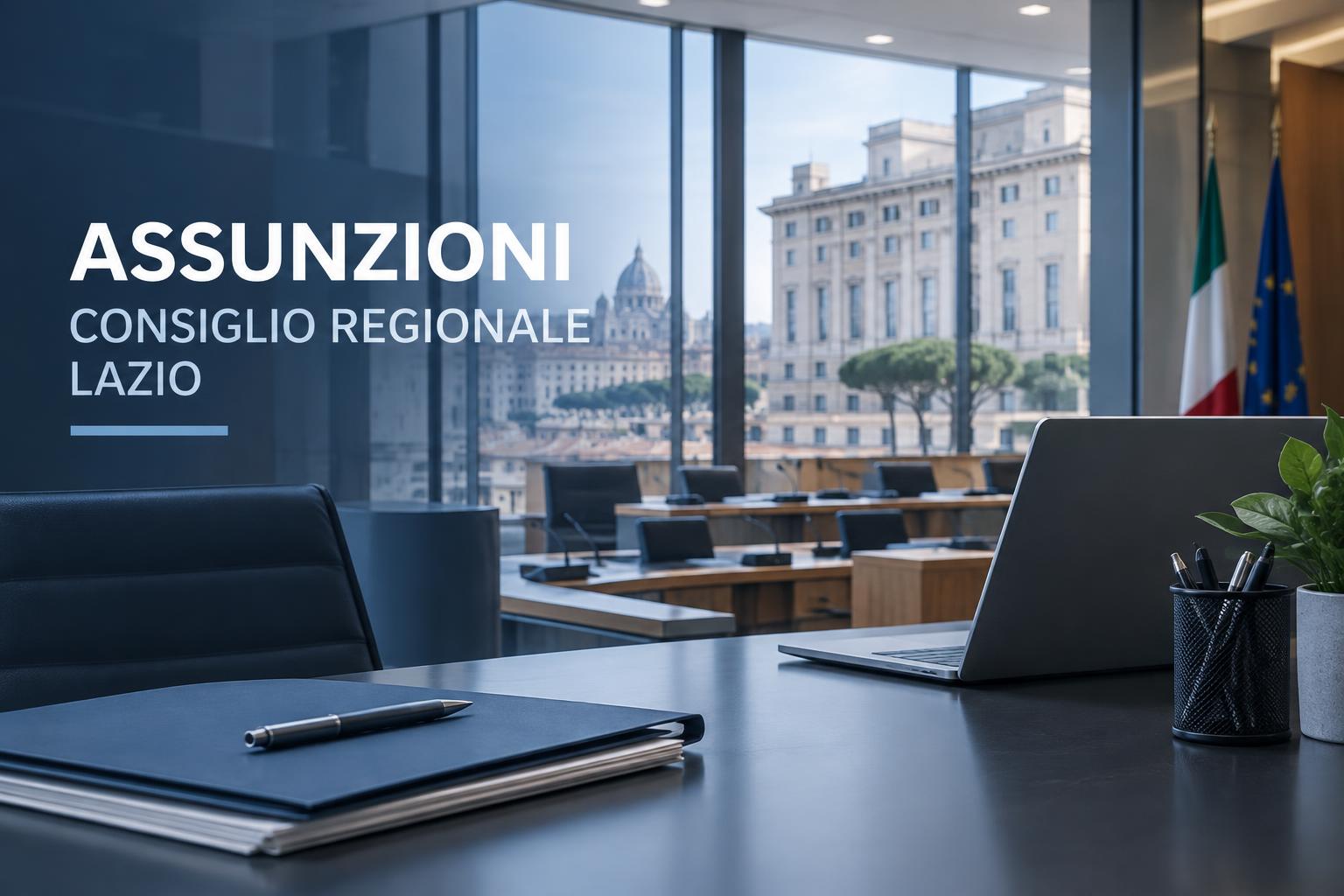 Consiglio Regionale Lazio: assunzioni a tempo indeterminato a Roma, come candidarsi