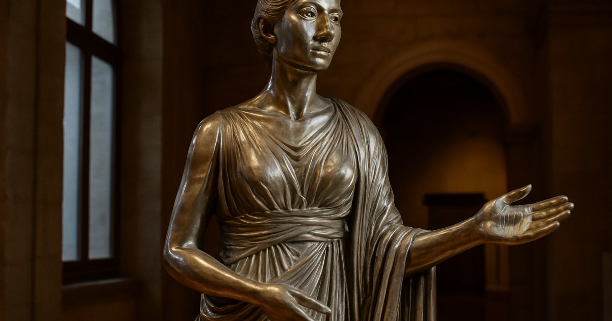 Al Museo Barracco “Divina d’Acciaio”: la statua-ritratto di Maria Callas di Nikos Floros in mostra a Roma