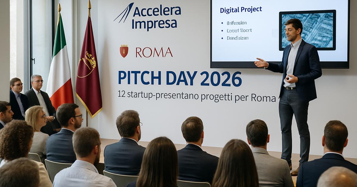 Alla Casa delle Tecnologie Emergenti il Pitch Day 2026 di AcceleraImpresa: 12 startup presentano progetti per Roma