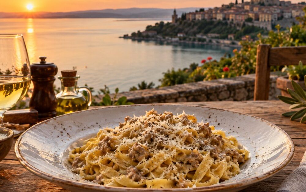 Bolsena, il lago vulcanico e il ragù bianco che sa di cucina laziale