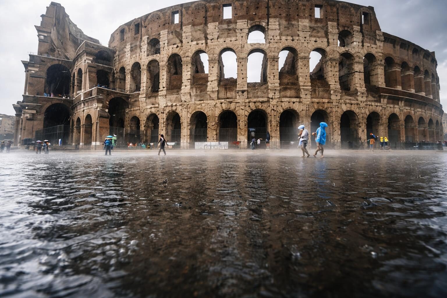 Bomba d’acqua a Roma: la Capitale in ginocchio tra allagamenti e disagi