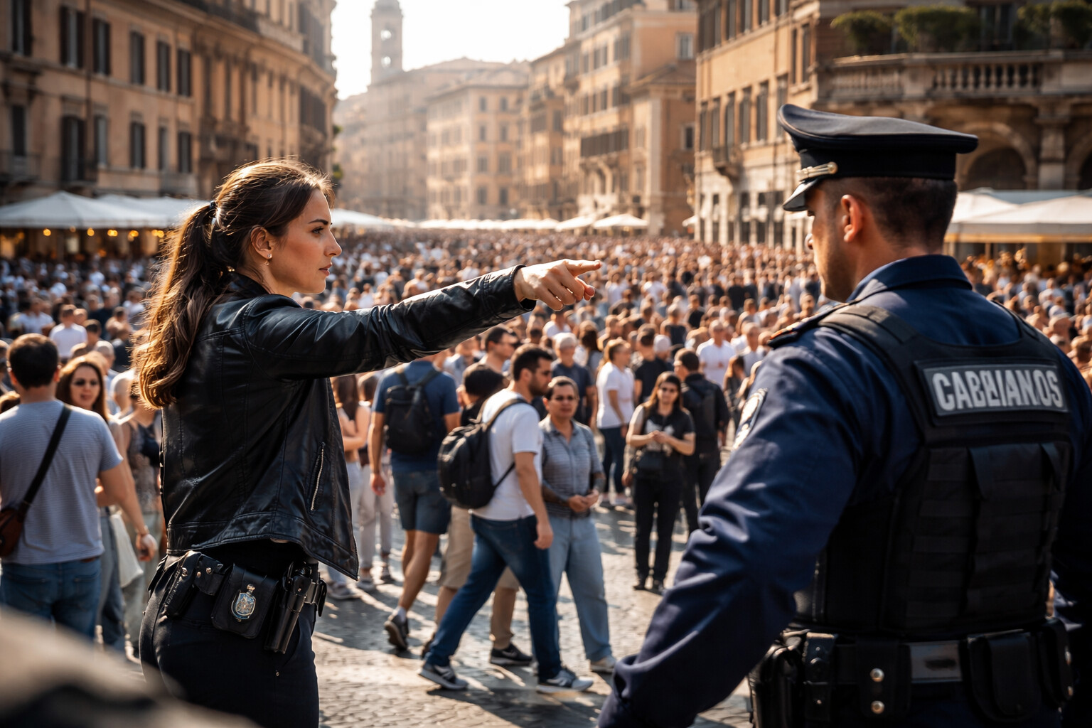 Borseggio in centro: carabiniera in borghese blocca due sospetti nella calca