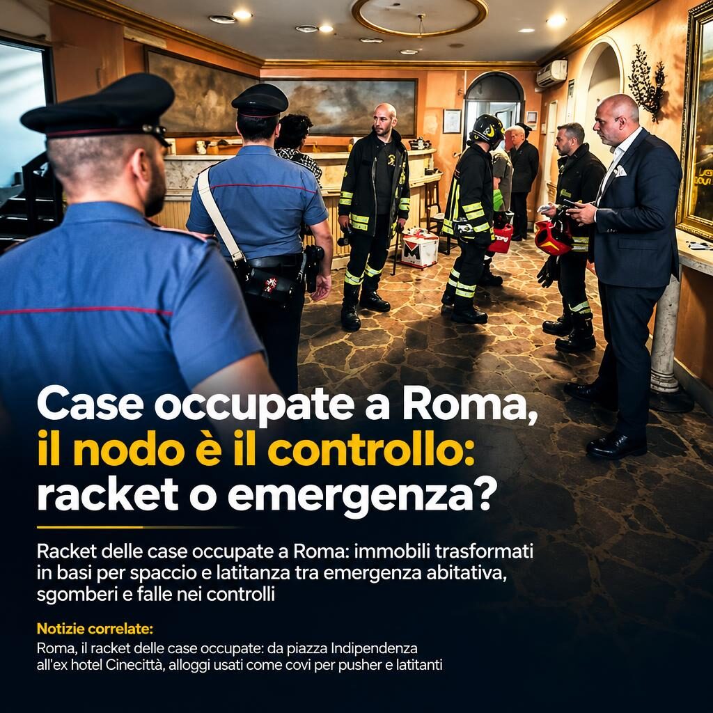 Case occupate a Roma, il nodo è il controllo: racket o emergenza?