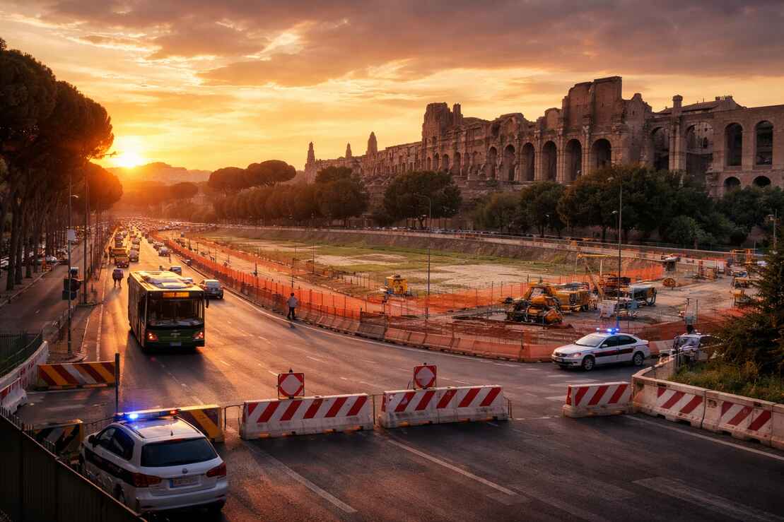 Circo Massimo, la vera partita di Roma è la mobilità serale