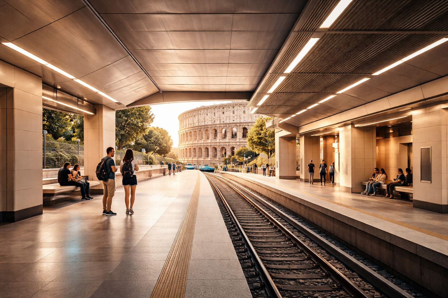Colosseo-Fori Imperiali, la stazione che fa bella figura: ma Roma è pronta a seguirla tutti i giorni?