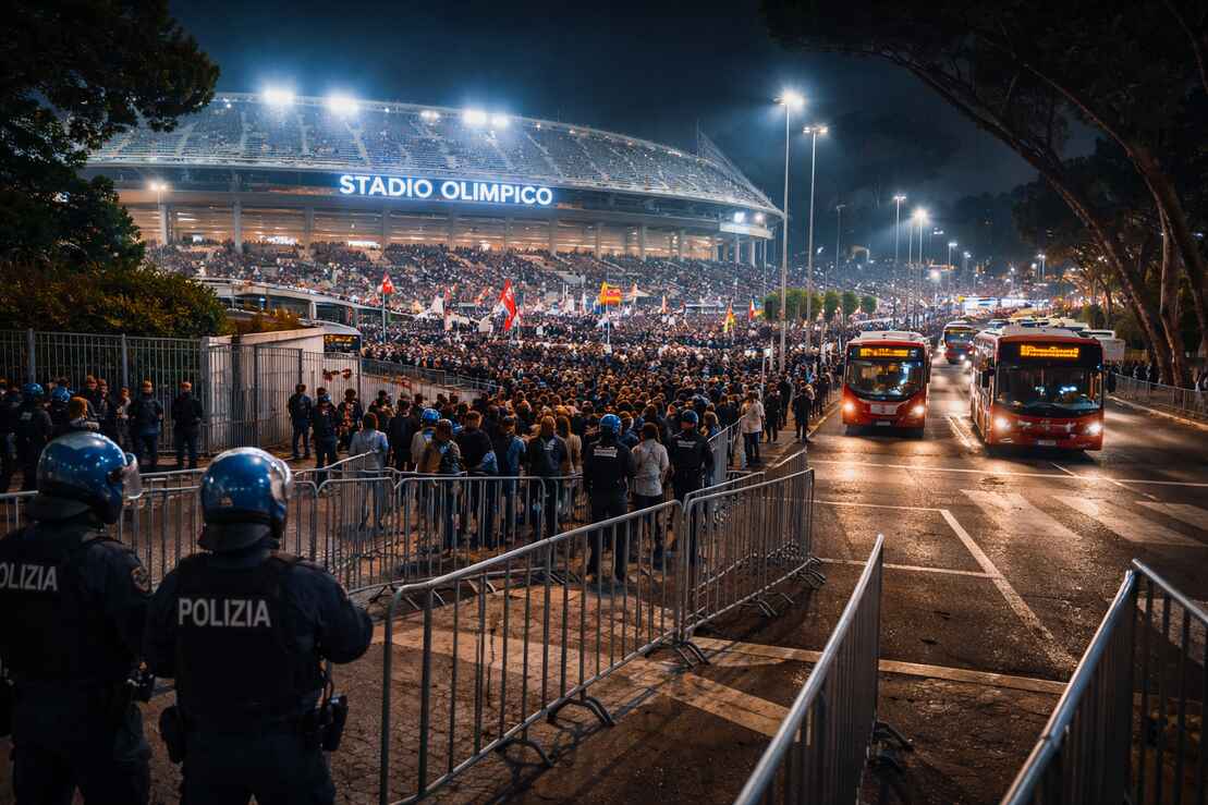 Derby di Roma: la sicurezza al centro dell’attenzione per Lazio-Roma delle 12.30