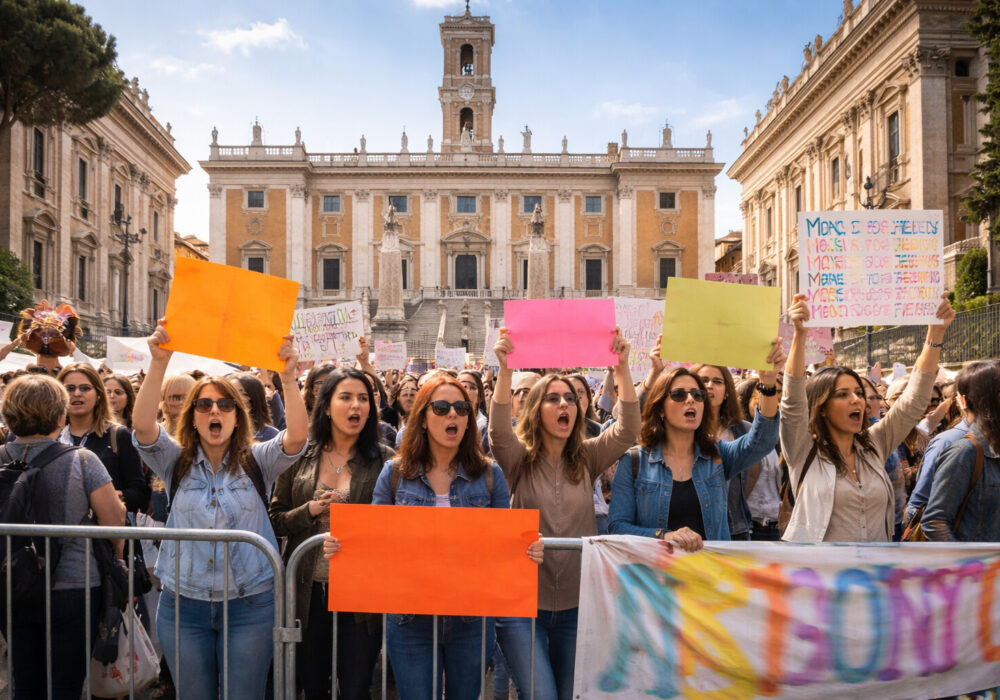 Educatrici e insegnanti in piazza al Campidoglio: la scuola comunale chiede 500 stabilizzazioni Educatrici e insegnanti in piazza al Campidoglio: la scuola comunale chiede 500 stabilizzazioni