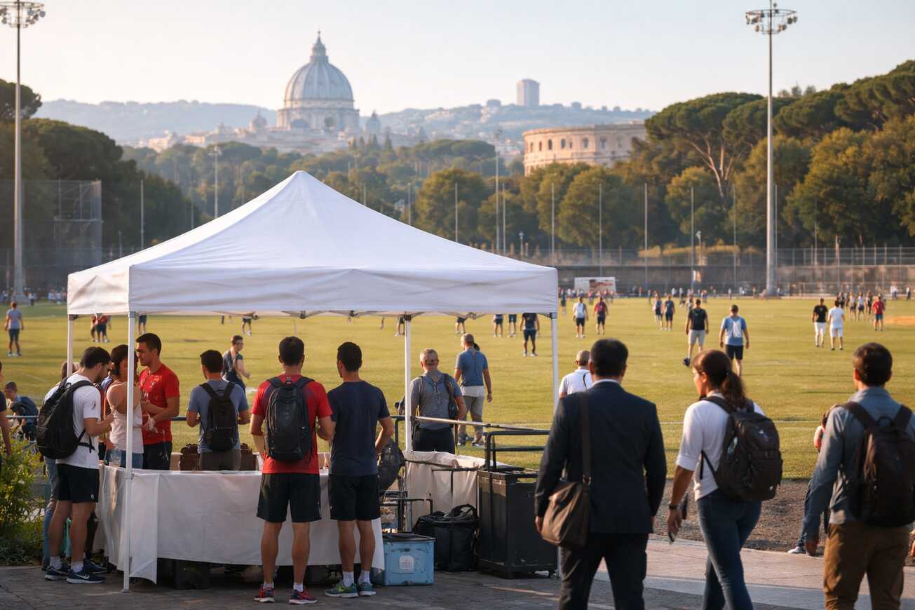 Gazebo, gol e 20 punti: Roma tra sport e politica
