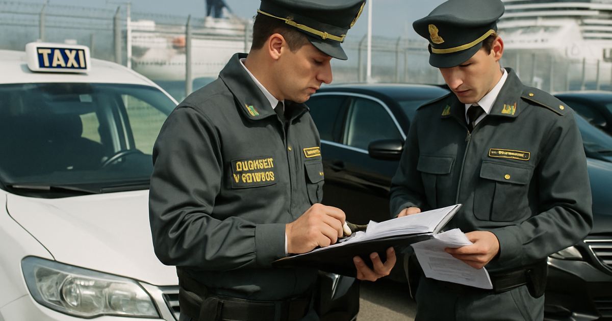 GdF Roma: controlli a Civitavecchia su taxi e Ncc, accertate irregolarità fiscali; sanzioni e sequestri