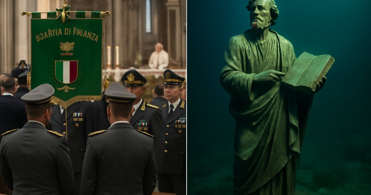 Guardia di Finanza: celebrazioni per San Matteo con messa a Roma e statua sommersa a Gaeta
