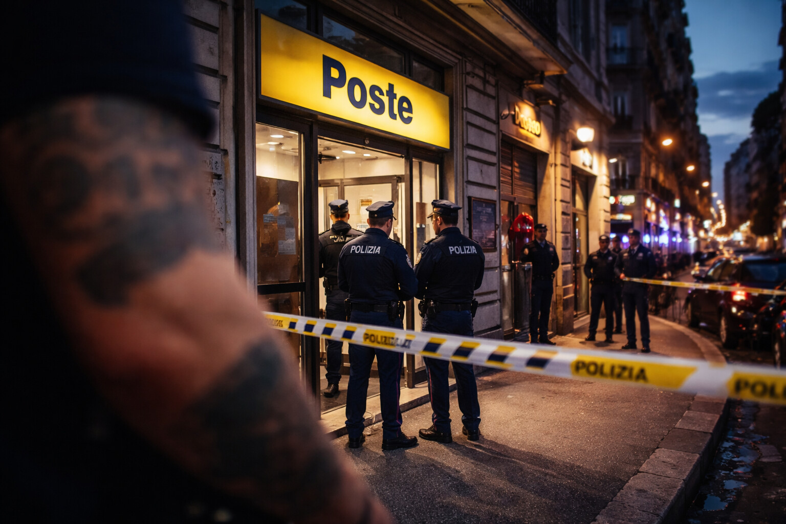 Il tatuaggio che ha svelato le rapine agli uffici postali di Roma