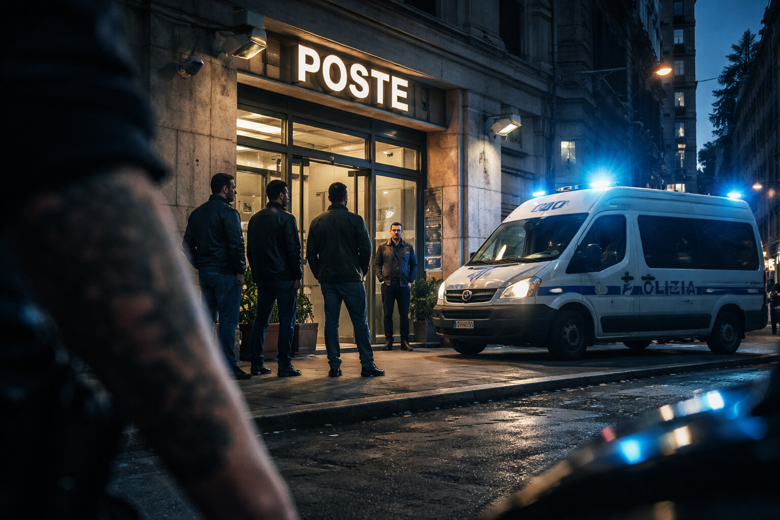 Il tatuaggio che ha tradito i rapinatori delle Poste a Roma