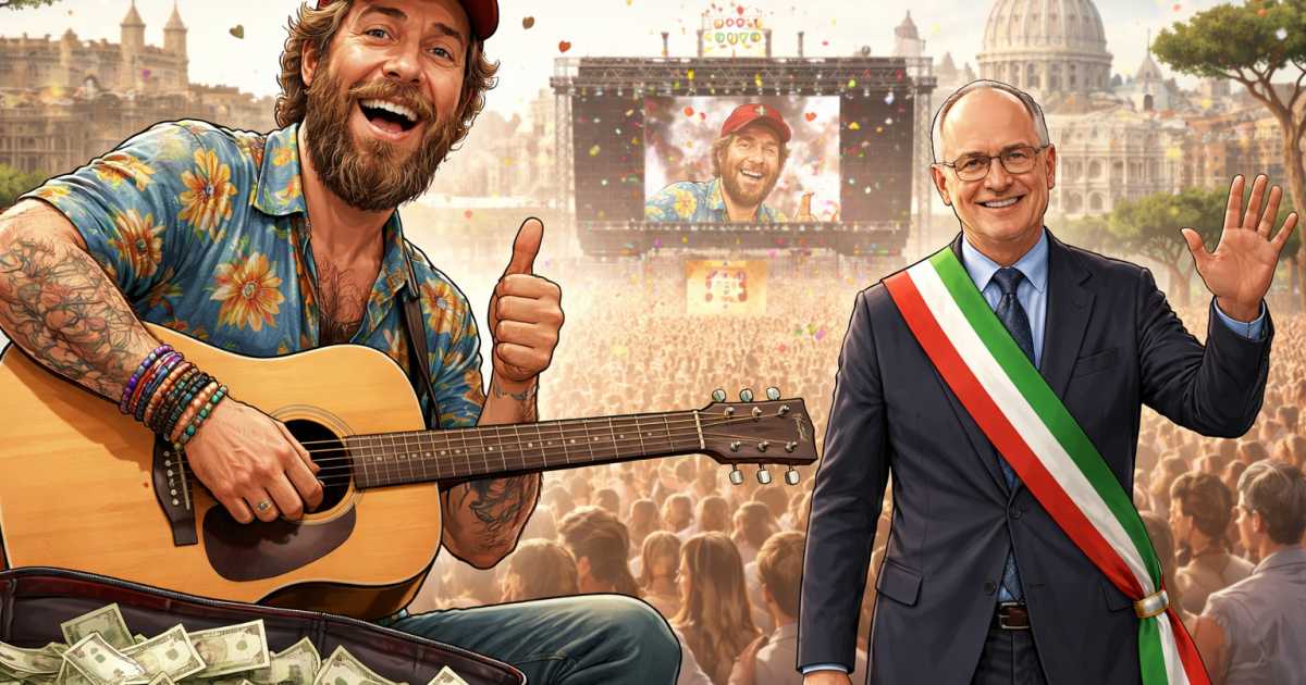 La “marchetta” di Jovanotti al sindaco Gualtieri (video)