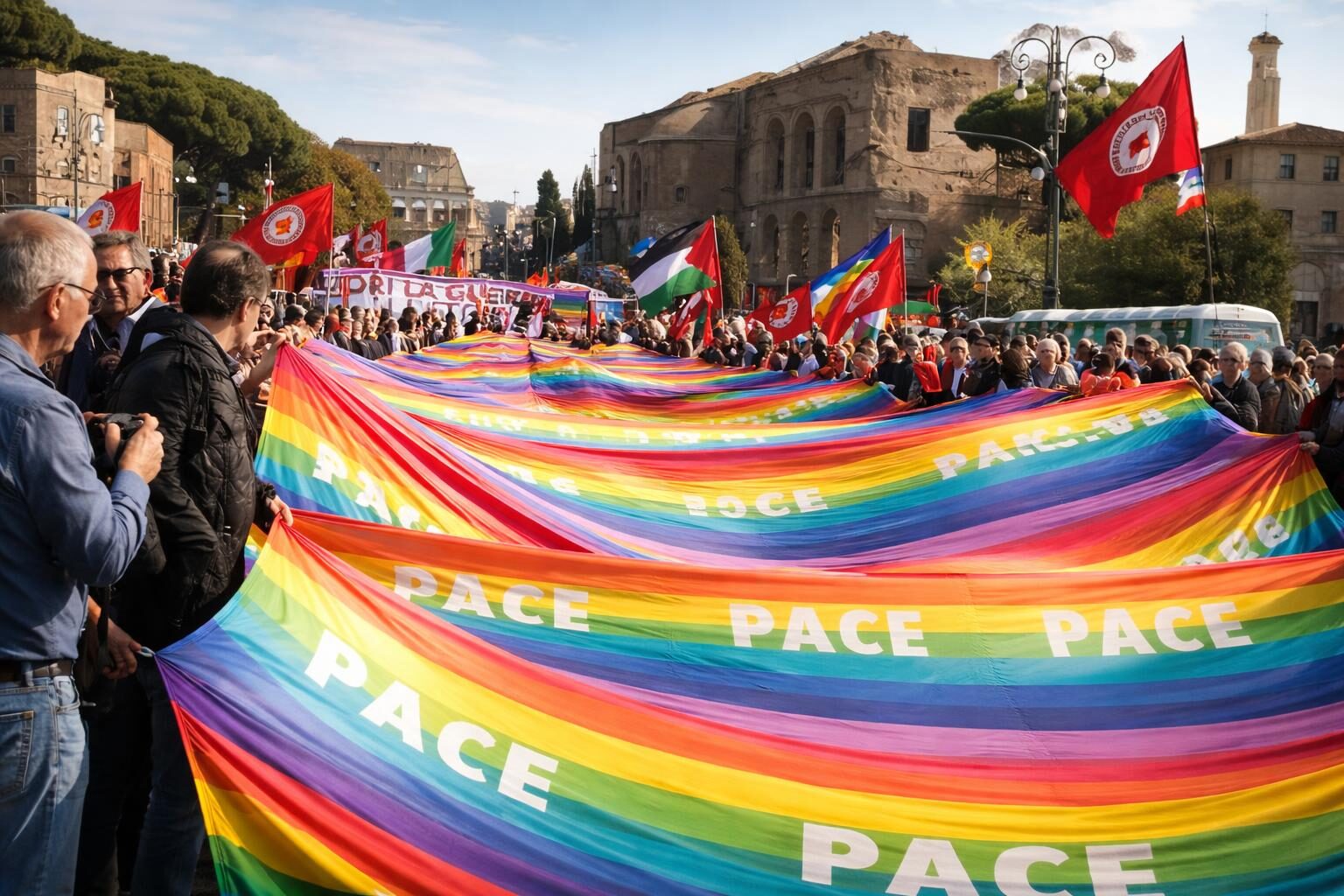 La Marcia Mondiale per la Pace: Un appello alla Nonviolenza nel Cuore di Roma