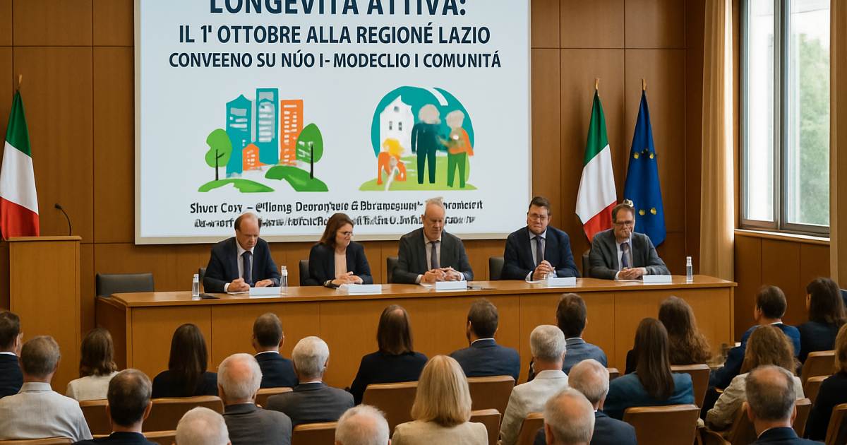 Longevità attiva: il 1° ottobre alla Regione Lazio convegno su nuovi modelli di comunità