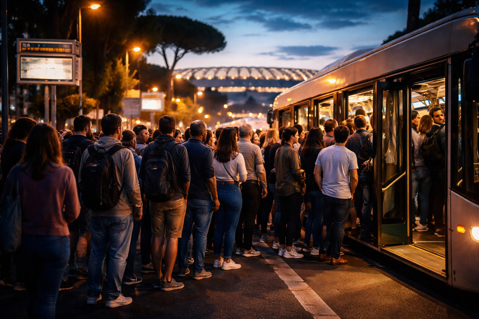 Matchday a Roma: bollettini ATAC e la realtà delle code sul campo