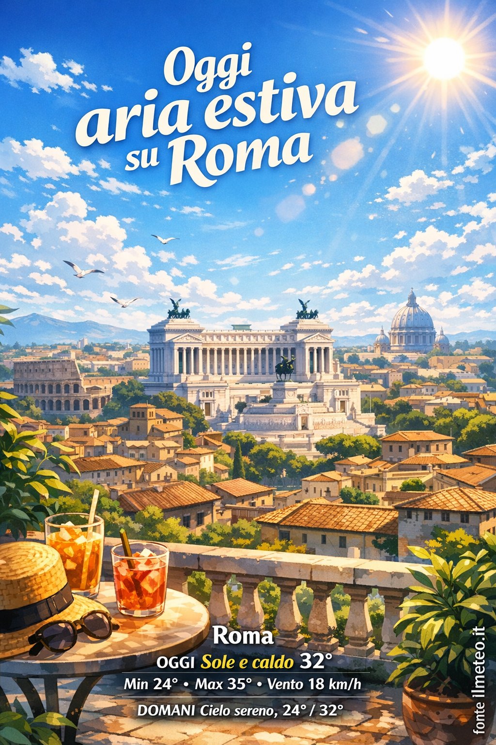 Storia meteo Roma oggi e domani - 4 Settembre 2026