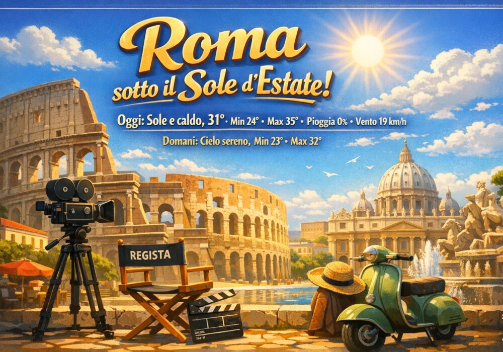 Meteo Roma, previsioni di oggi 5 Settembre 2026: sole e caldo Meteo Roma, previsioni di oggi 5 Settembre 2026: sole e caldo