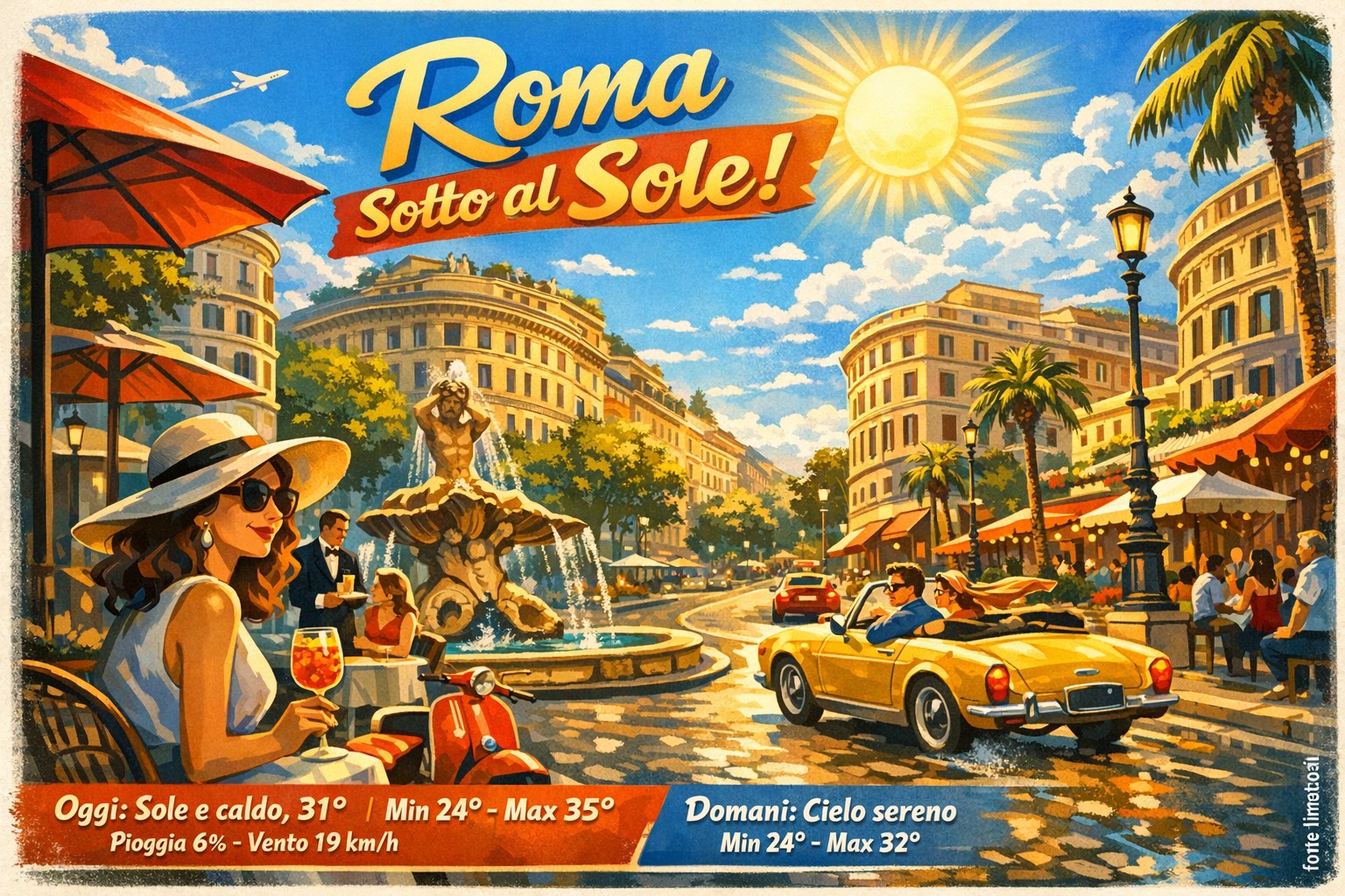 Meteo Roma, previsioni di oggi 7 Settembre 2026: sole e caldo
