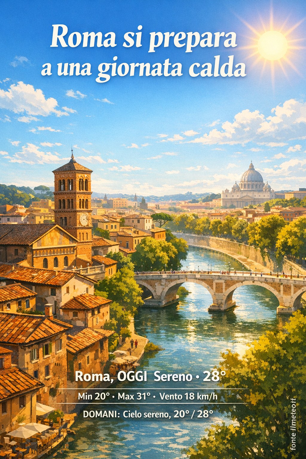 Storia meteo Roma oggi e domani - 15 Settembre 2026