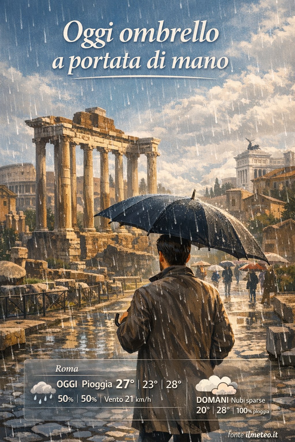 Storia meteo Roma oggi e domani - 18 Settembre 2026
